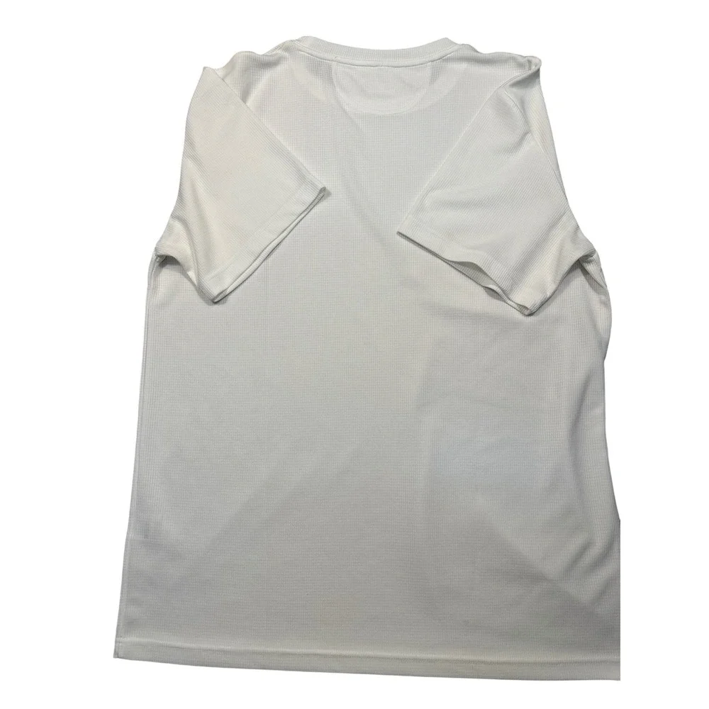 HEAT PERFORMANCE‎ Mens 2XL Blue & White Waffle Knit Short Sleeve T Shirt Bundle